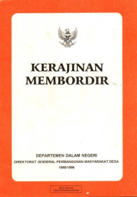 Kerajinan Membordir