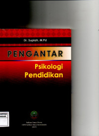 Image of Pengantar Psikologi Pendidikan
