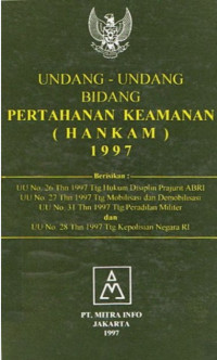 Undang-Undang Bidang Pertahanan Keamanan (HANKAM) 1997