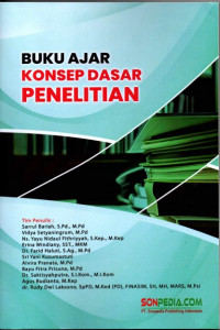 Buku Ajar : Konsep Dasar Penelitian