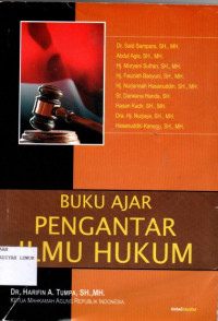 Buku Ajar Pengantar Ilmu Hukum