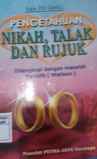 Pengetahuan Nikah Talak Dan Rujuk