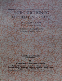 Intoduction to Applied Linguistics