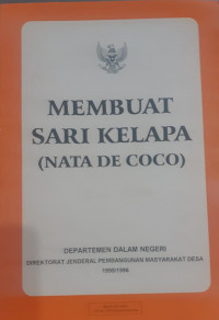 Membuat Sari Kelapa (NATA DE COCO)