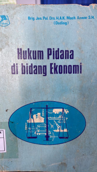 Hukum Pidana di Bidang Ekonomi