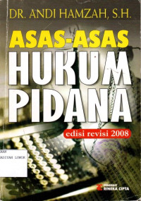 Asas-Asas Hukum Pidana