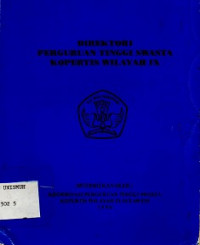 Direktori Perguruan Tinggi Swasta Kopertis Wilayah IX