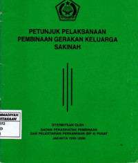 Petunjuk Pelaksanaan Pembinaan Gerakan Keluarga Sakinah